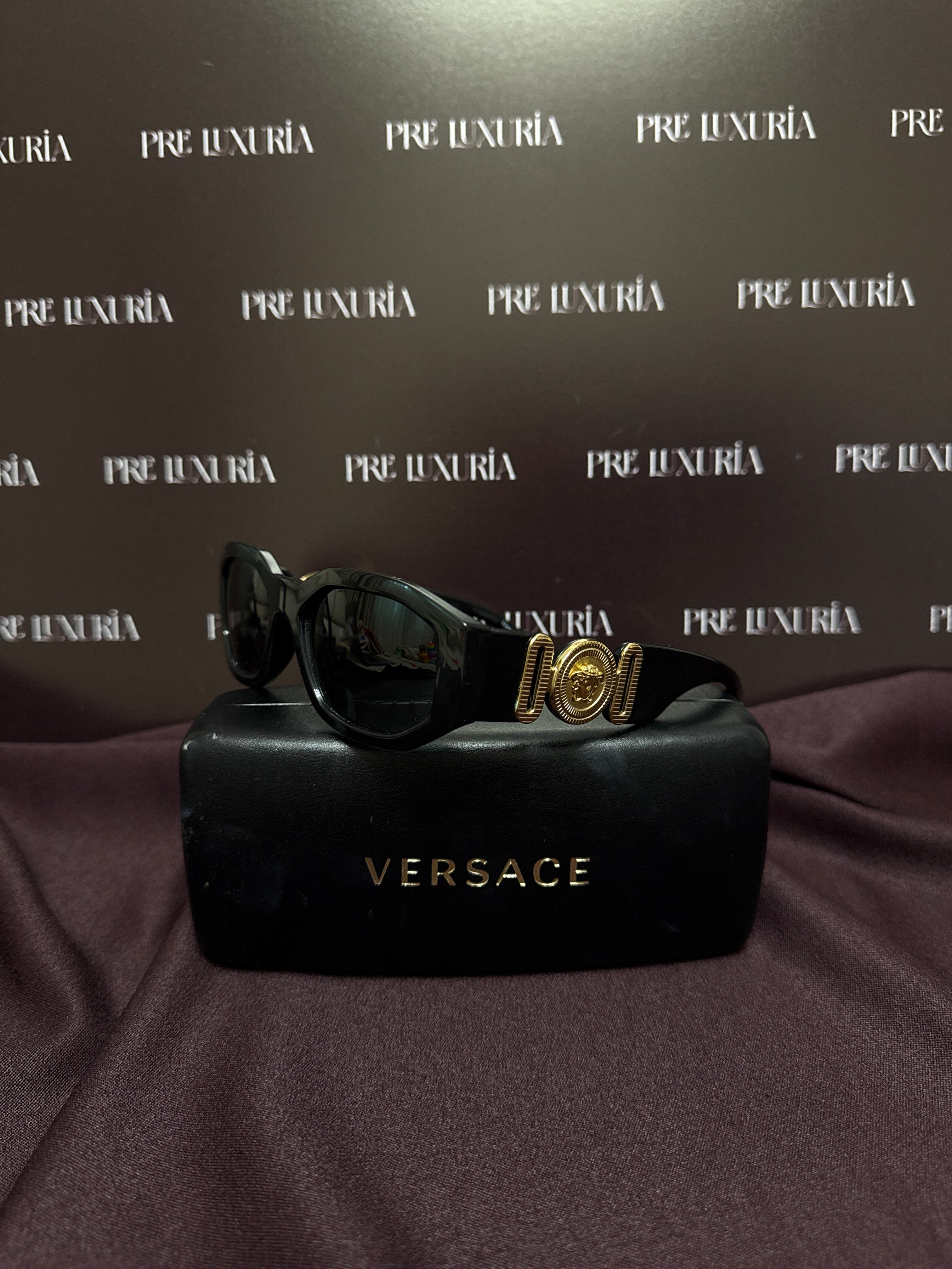 Versace Medusa Biggie Sunglasses in Black