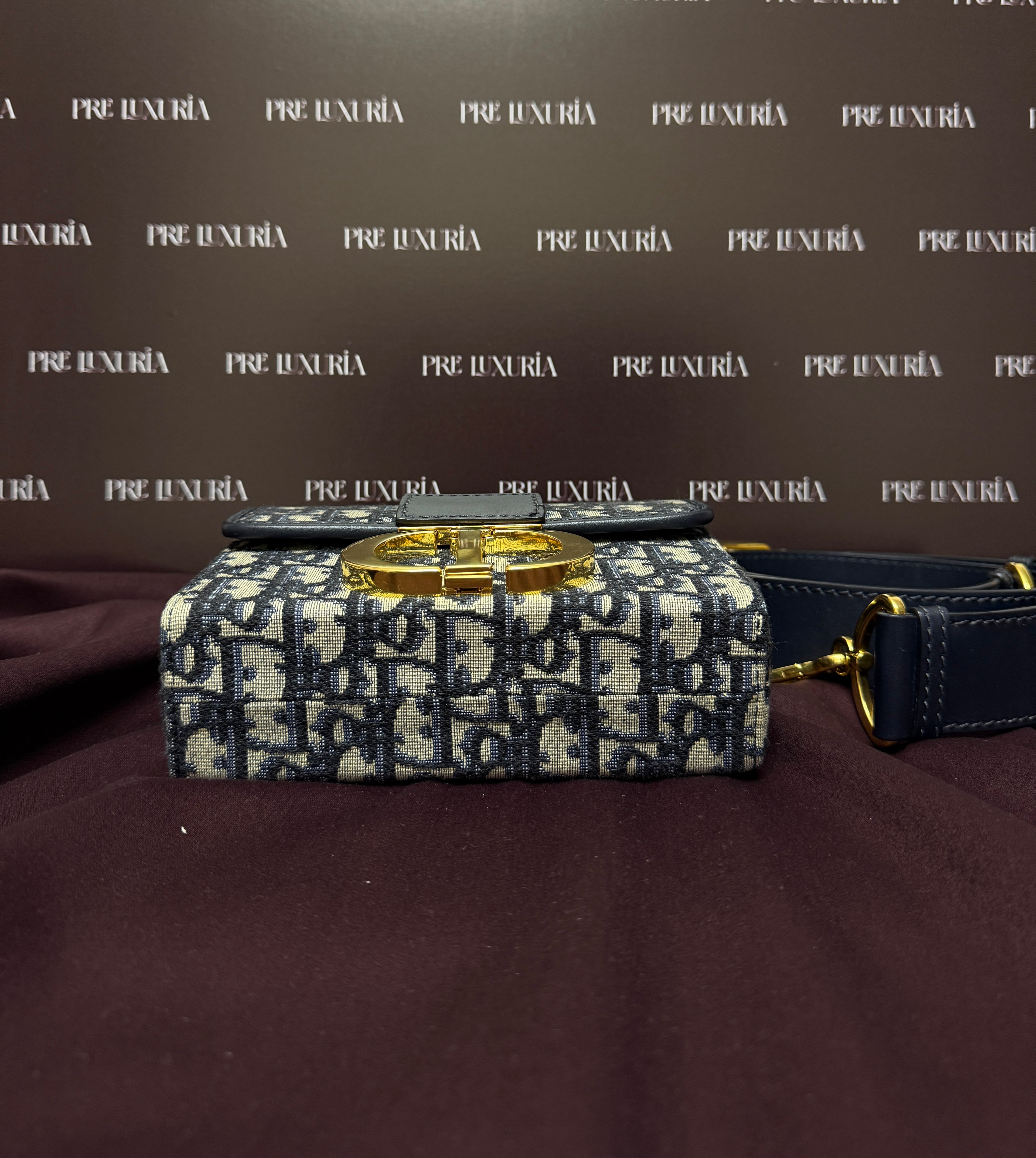 Dior Box 30 Montaigne in Blue Monogram Canvas Oblique