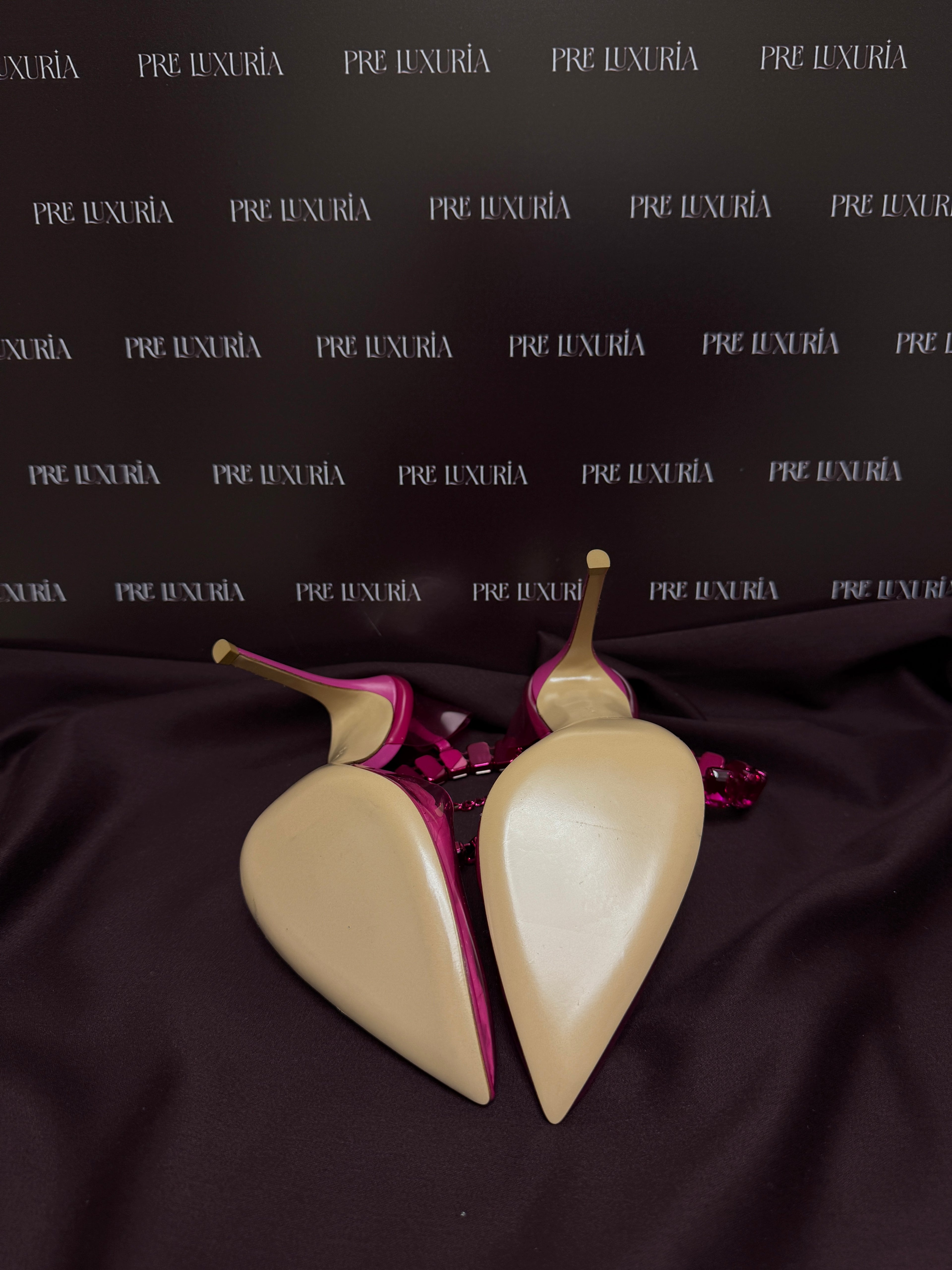 Gianvito Rossi Embellished PVC Pumps in Fuchsia EU38