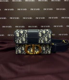 Dior Box 30 Montaigne in Blue Monogram Canvas Oblique