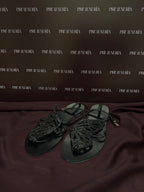 Sophia Webster Butterfly Flat Sandals in Black  EU39