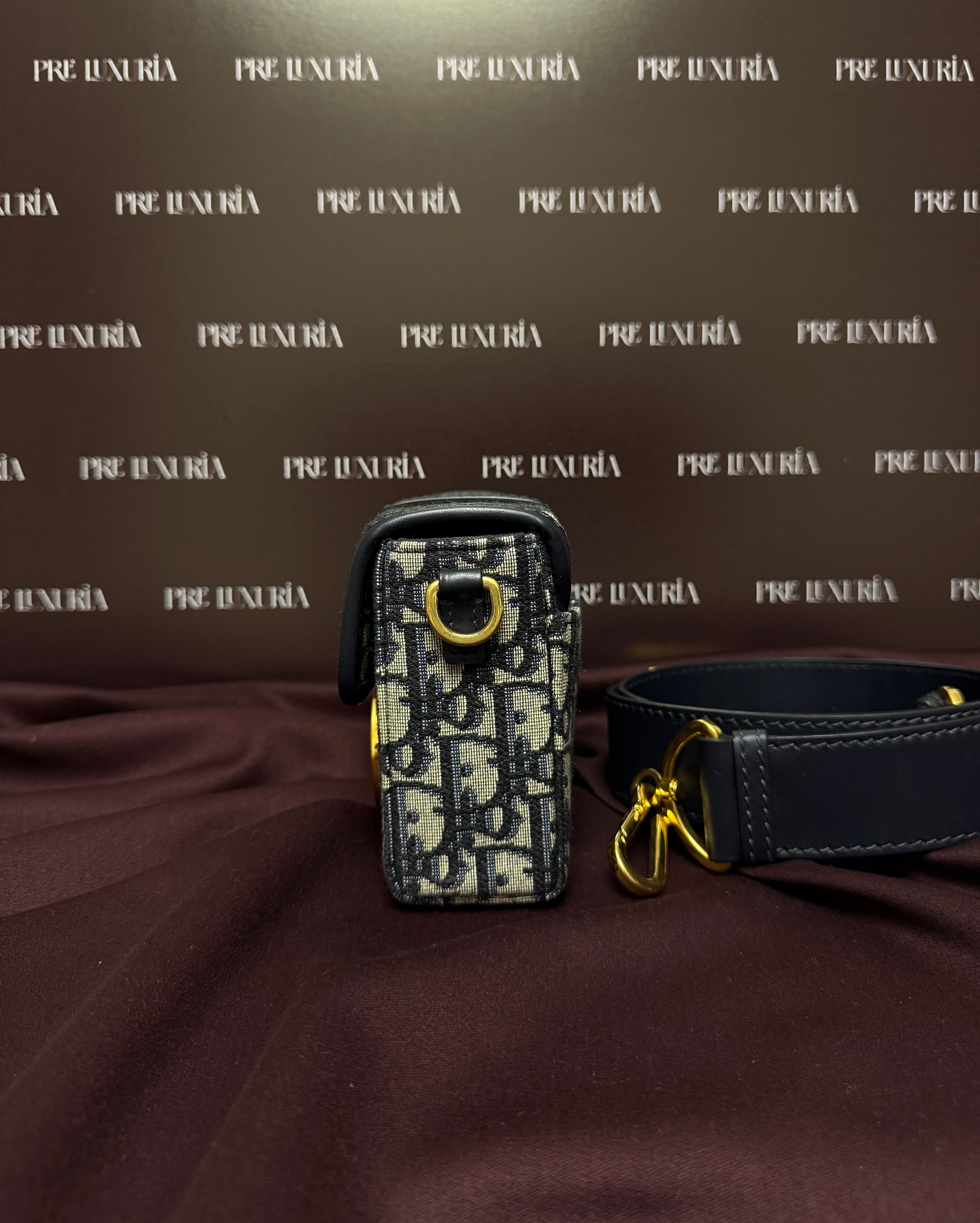 Dior Box 30 Montaigne in Blue Monogram Canvas Oblique