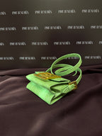 By Far Croco - Embossed Micro Fran in Green