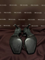 Saint Laurent Glitter Amber Ankle Strap Sandals EU37.5