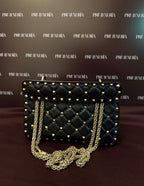 Valentino Garavani Nappa Rockstud Spike in Black S