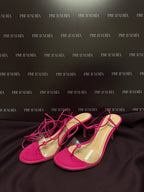 Gianvito Rossi Estelle Wrap-tie Sandals in Pink EU37.5