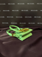 By Far Croco - Embossed Micro Fran in Green