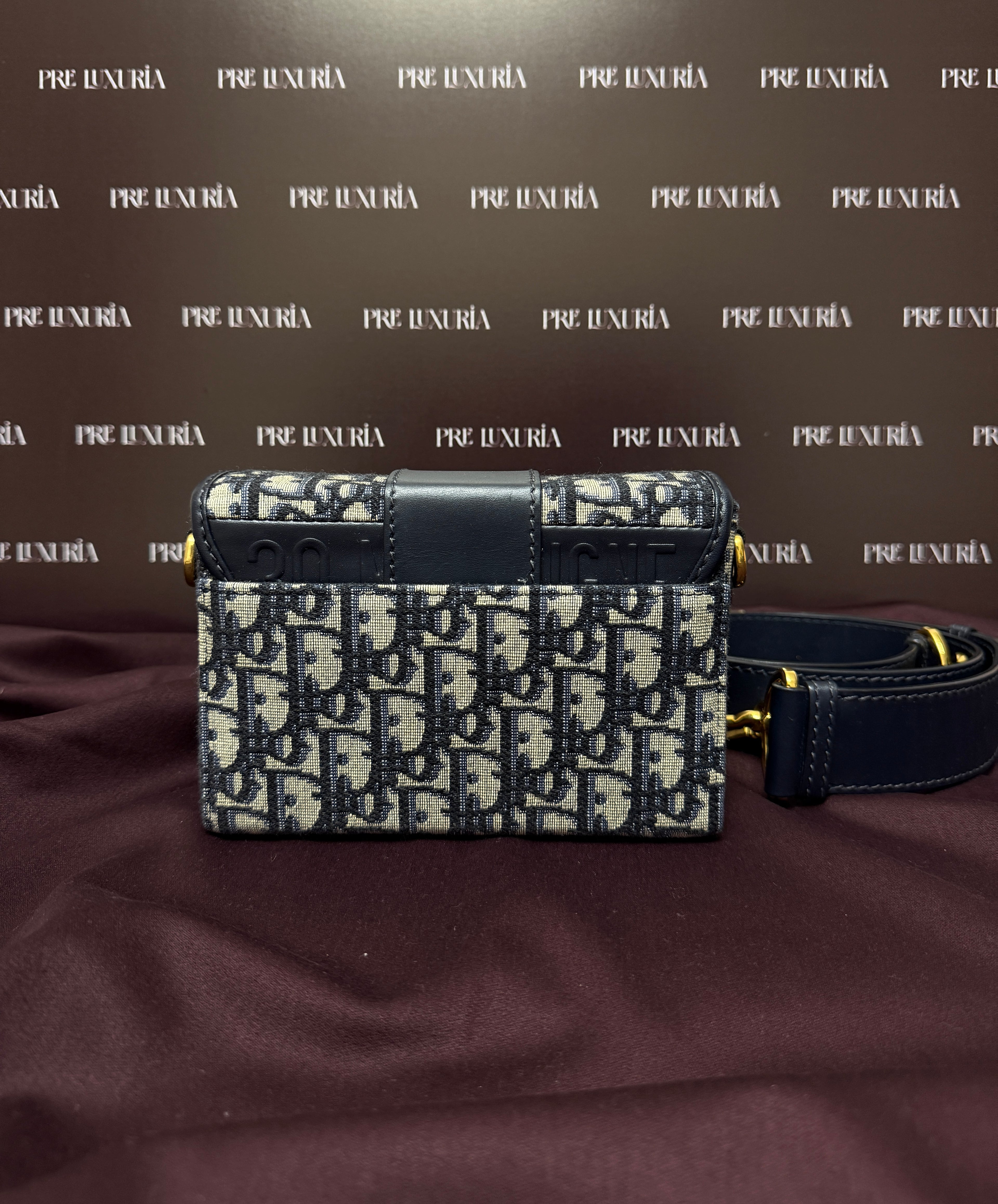 Dior Box 30 Montaigne in Blue Monogram Canvas Oblique